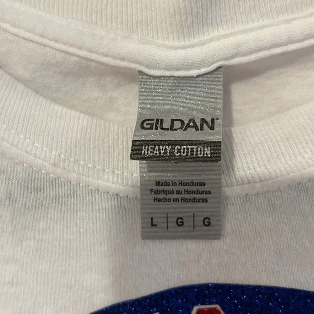 Golden Atlanta Braves World Series 2021 White Long Sleeve Tshirt Sparkle Size L - Picture 3 of 9